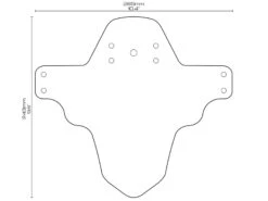 All-mountain-style AMS Bull Garde Boue Avant Mud Guard -Vélos Série Boutique ams bull garde boue avant mud guard 2