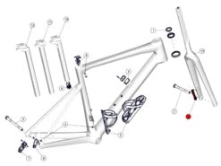 BMC Adaptateur étrier De Frein Teammachine 30000714 MY2021 SLR01 / SLR -Vélos Série Boutique bmc adaptateur etrier de frein teammachine 30000714 my2021 slr01 slr 1