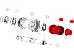 BMC Corps De Roue Libre Shimano Pour CRD-351 (all MY) / CRD-321/400/501/XRD-522 (MY22) -Vélos Série Boutique bmc corps de roue libre shimano pour crd 351 all my crd 321400501xrd 522 my22 1