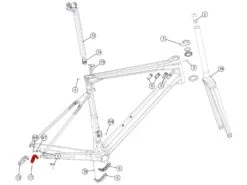 BMC Dropout 56 Patte De Dérailleur SLR MY2018 301090 (standard) -Vélos Série Boutique bmc dropout 56 patte de derailleur slr my2018 301090 standard 1