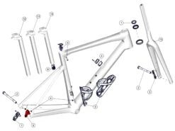 BMC Dropout 71 Patte De Dérailleur 30000700 - Teammachine SLR01 / SLR MY2021 (standard) -Vélos Série Boutique bmc dropout 71 patte de derailleur 30000700 teammachine slr01 slr my2021 standard 1