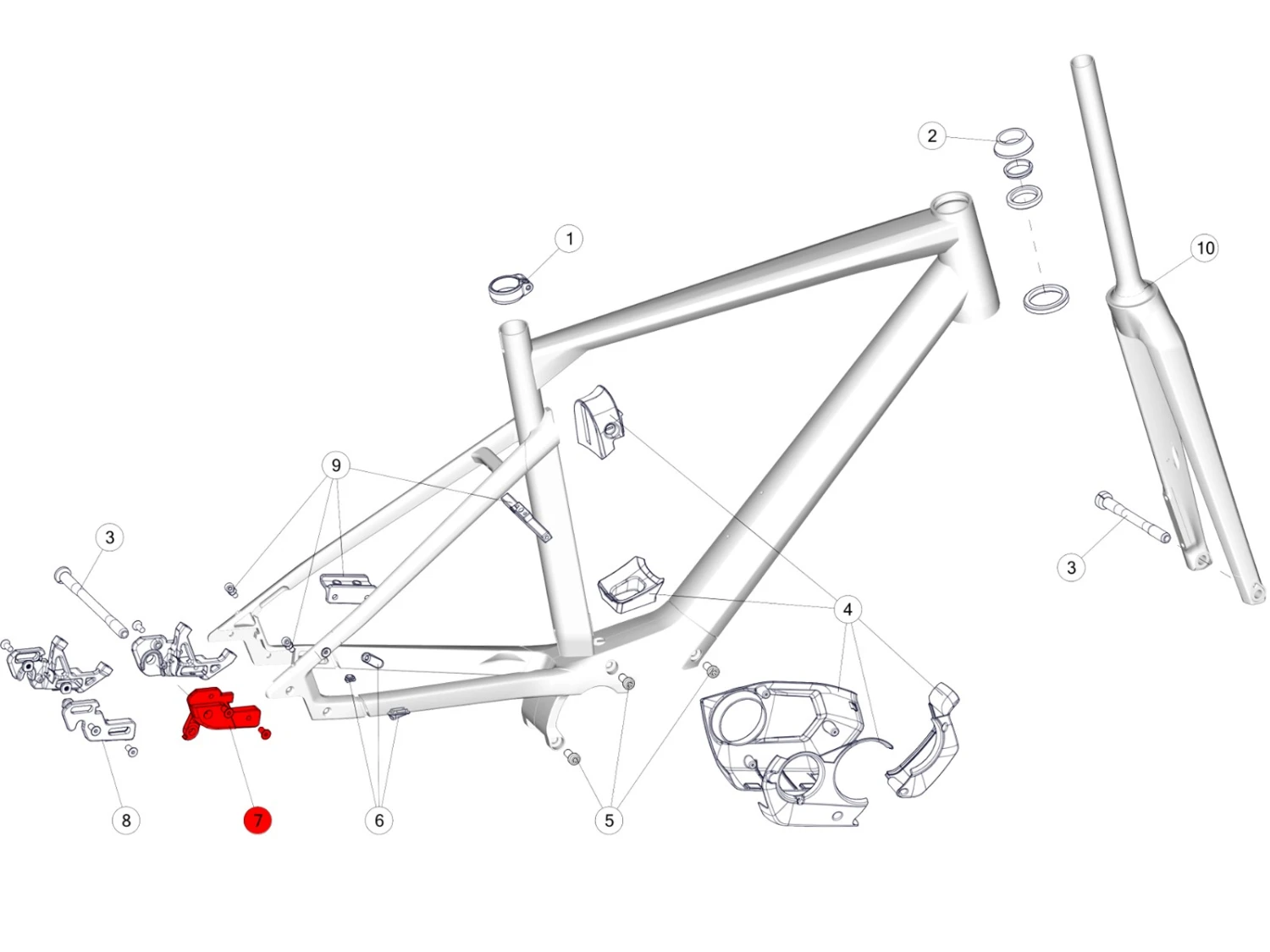 BMC Dropout 78 Patte De Dérailleur 30001763 - 257 / Alpenchallenge AMP AL 4 BMC Dropout 78 Patte De Dérailleur 30001763 - 257 / Alpenchallenge AMP AL – Image 2