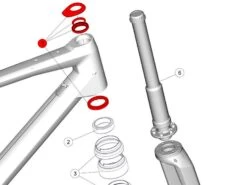 BMC Jeu De Direction URS01 Pour Fourche MTT 30002040