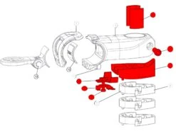 BMC Kit De Petits Composants Pour Potence ICS0 -Vélos Série Boutique bmc kit de petits composants pour potence ics0 1