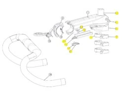 BMC Kit De Petits Composants Pour Potence ICS01 -Vélos Série Boutique bmc kit de petits composants pour potence ics01 1