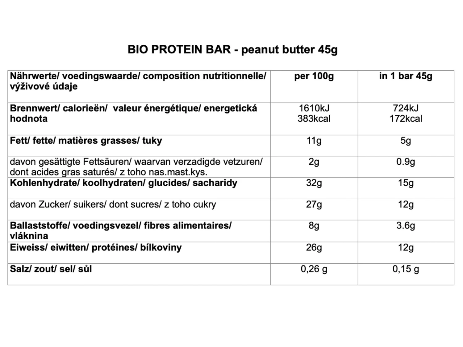 CHIMPANZEE Barre De Protéine Beurre De Cacahuète - 45g 4 CHIMPANZEE Barre De Protéine Beurre De Cacahuète - 45g – Image 2