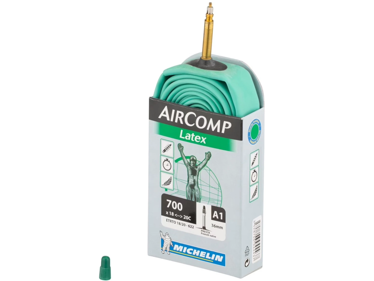 MICHELIN Chambre à Air Air Comp Latex A1 700x18/20c Presta 36mm 3 MICHELIN Chambre à Air Air Comp Latex A1 700x18/20c Presta 36mm