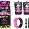 MUC-OFF Kit De Conversion Tubeless Pour 2 Roues (sachets De Préventif + Fonds De Jante + Valves 44mm) -Vélos Série Boutique muc off kit de conversion tubeless pour 2 roues sachets de preventif fonds de jante valves 44mm