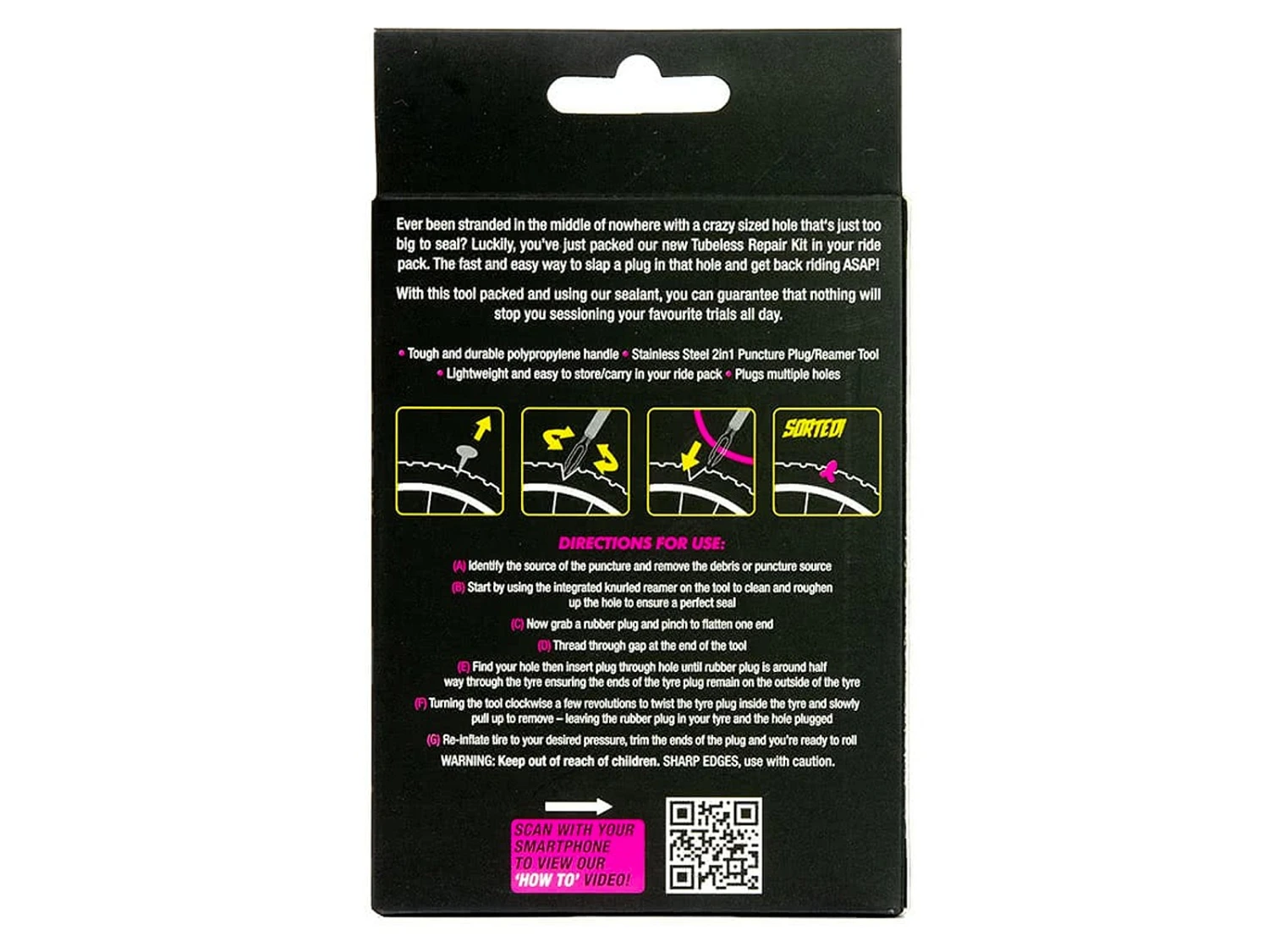 MUC-OFF Puncture Plug Repair Kit De Mèches Pour Réparation Tubeless 4 MUC-OFF Puncture Plug Repair Kit De Mèches Pour Réparation Tubeless – Image 2