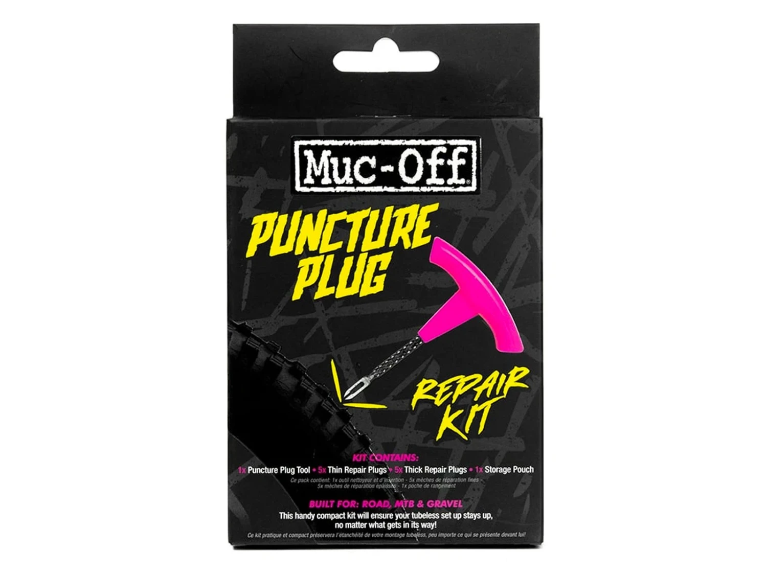 MUC-OFF Puncture Plug Repair Kit De Mèches Pour Réparation Tubeless 3 MUC-OFF Puncture Plug Repair Kit De Mèches Pour Réparation Tubeless