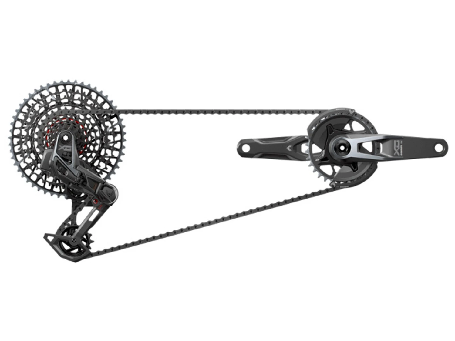 SRAM Groupe Complet X0 T-TYPE Eagle DUB 12v 32 Dents 10-52 3 SRAM Groupe Complet X0 T-TYPE Eagle DUB 12v 32 Dents 10-52